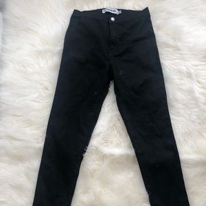 Black high waisted jeans